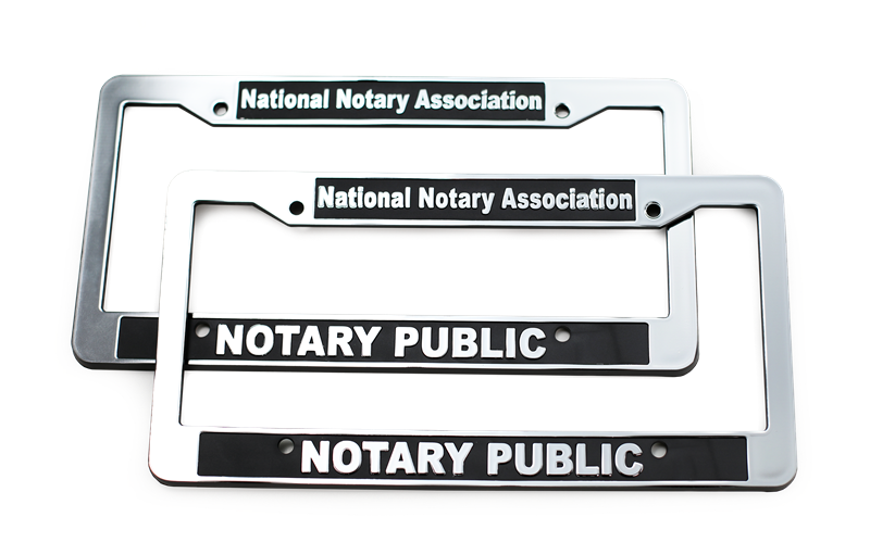 Notary Public License Plate Frame NNA